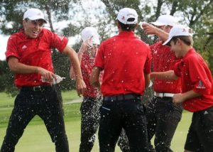 Aspen High School Boys Golf Team celebrating