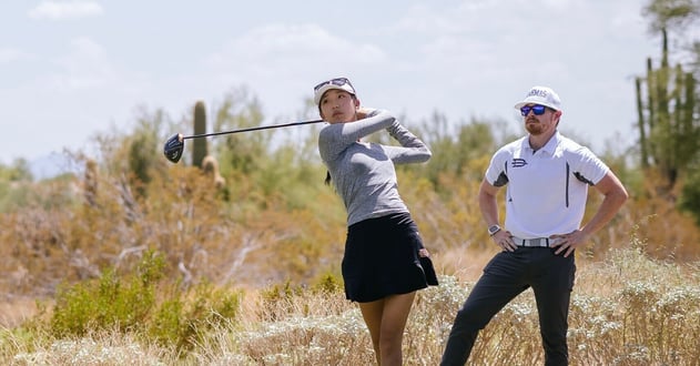 Playing a round of Golf